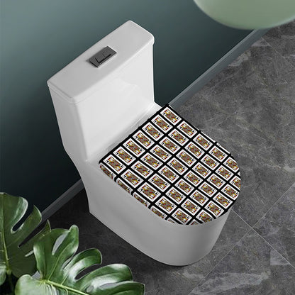 Jack Of Clubs Playing Card Pattern Print Toilet Lid Cover