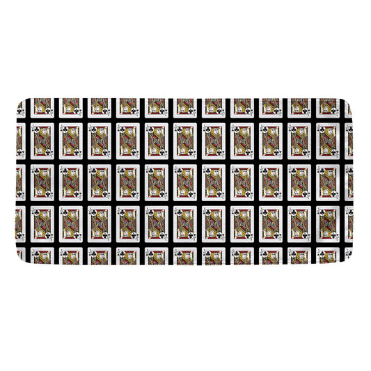 Jack Of Clubs Playing Card Pattern Print Towel
