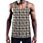 Jack Of Clubs Playing Card Pattern Print Training Tank Top