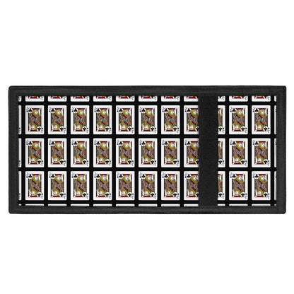 Jack Of Clubs Playing Card Pattern Print Trifold Wallet