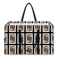 Jack Of Clubs Playing Card Pattern Print Utility Tote Bag