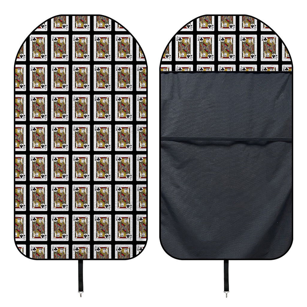 Jack Of Clubs Playing Card Pattern Print Waterproof Car Seat Cover
