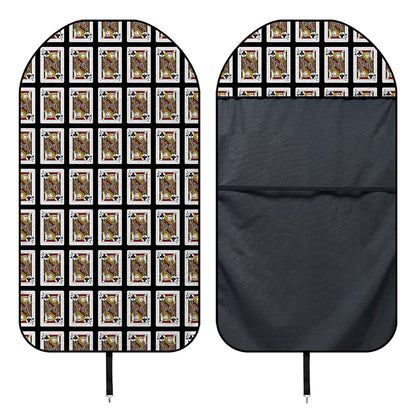 Jack Of Clubs Playing Card Pattern Print Waterproof Car Seat Cover