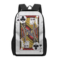 Jack Of Clubs Playing Card Print 17 Inch Backpack