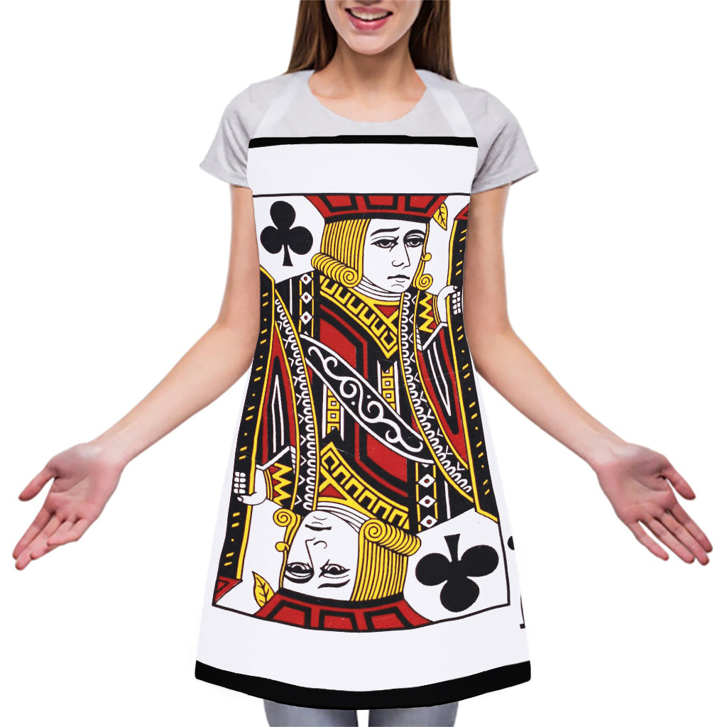 Jack Of Clubs Playing Card Print Adjustable Apron