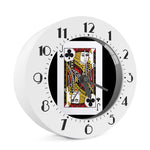 Jack Of Clubs Playing Card Print Alarm Clock