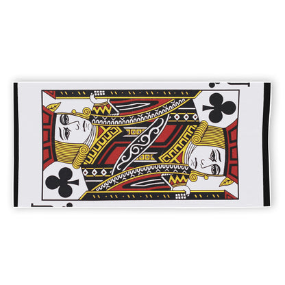 Jack Of Clubs Playing Card Print Beach Towel
