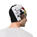 Jack Of Clubs Playing Card Print Beanie