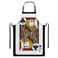 Jack Of Clubs Playing Card Print Bib Apron With Pocket