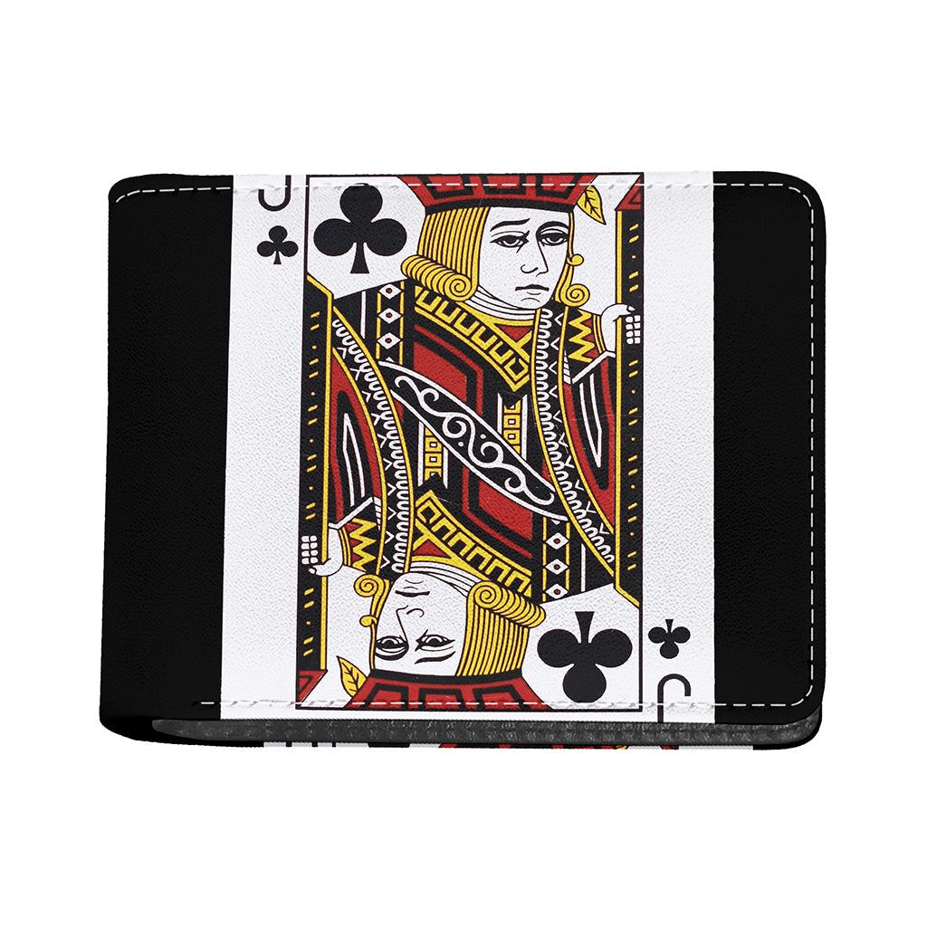 Jack Of Clubs Playing Card Print Bifold Wallet