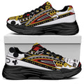 Jack Of Clubs Playing Card Print Black Chunky Shoes