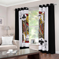 Jack Of Clubs Playing Card Print Dimout Grommet Curtains