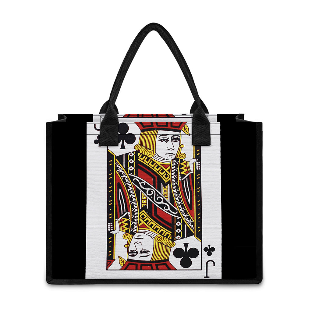 Jack Of Clubs Playing Card Print Canvas Tote Bag