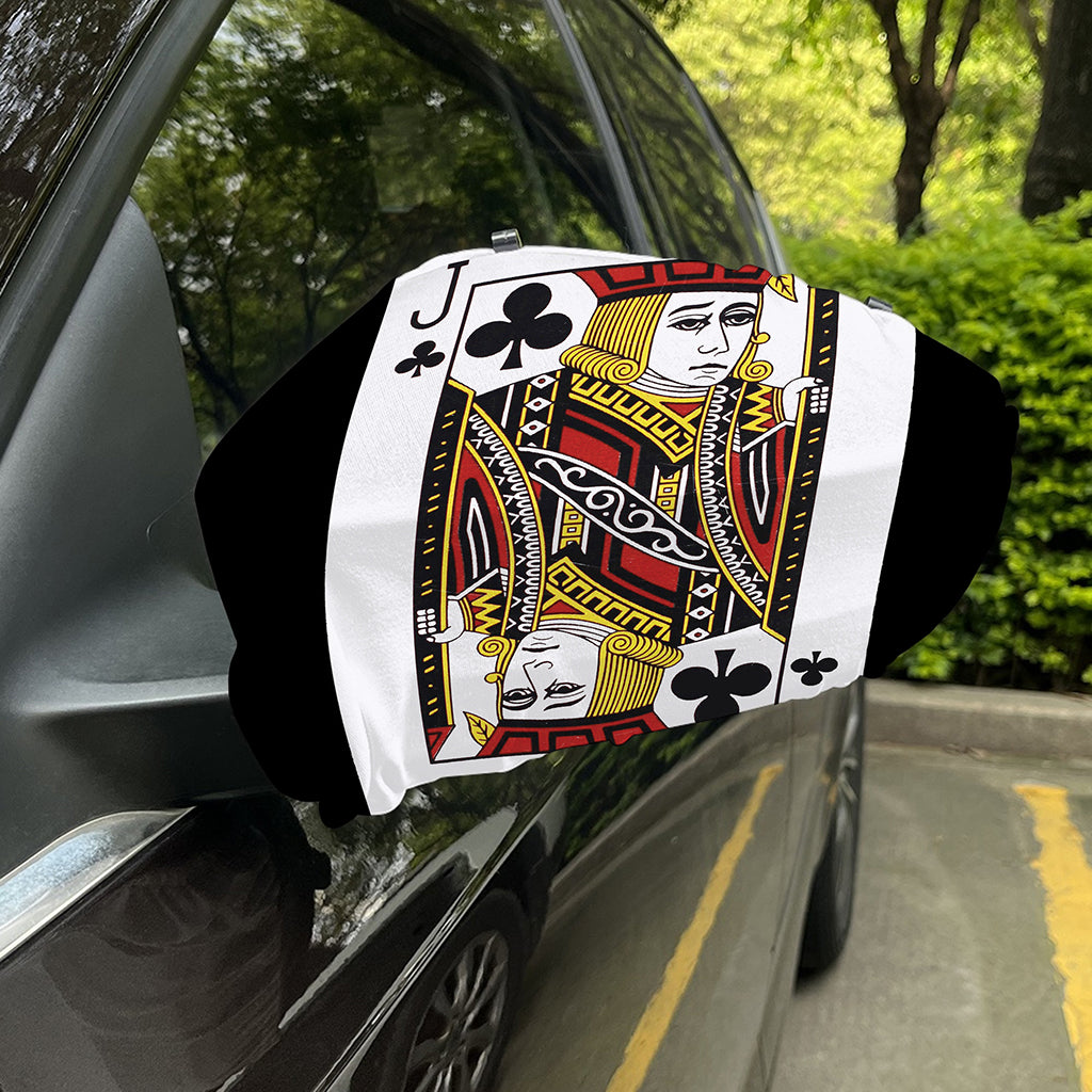 Jack Of Clubs Playing Card Print Car Side Mirror Covers