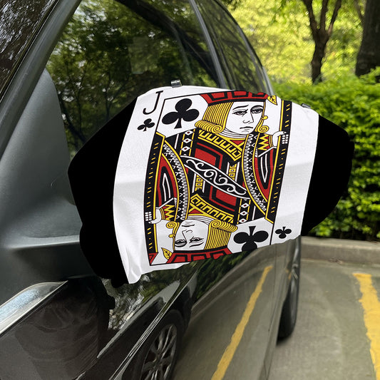 Jack Of Clubs Playing Card Print Car Side Mirror Covers