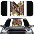 Jack Of Clubs Playing Card Print Car Windshield Sun Shade