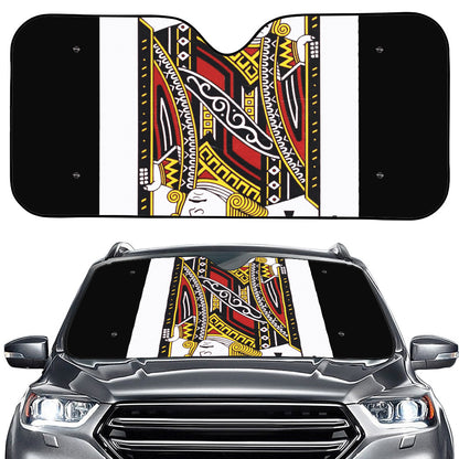Jack Of Clubs Playing Card Print Car Windshield Sun Shade