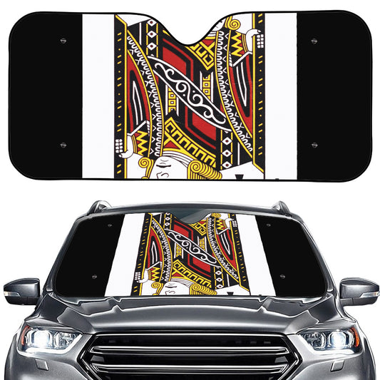 Jack Of Clubs Playing Card Print Car Windshield Sun Shade