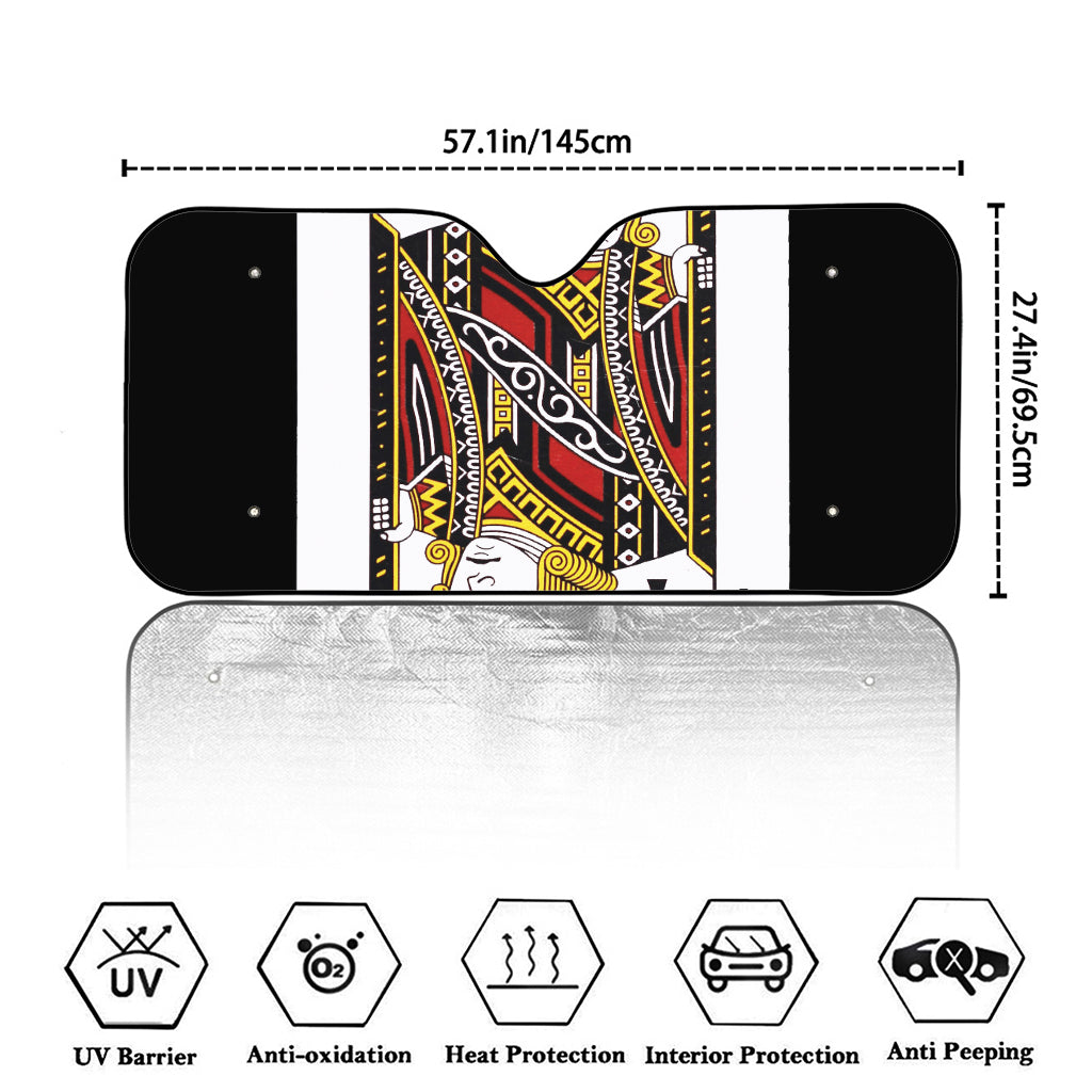 Jack Of Clubs Playing Card Print Car Windshield Sun Shade