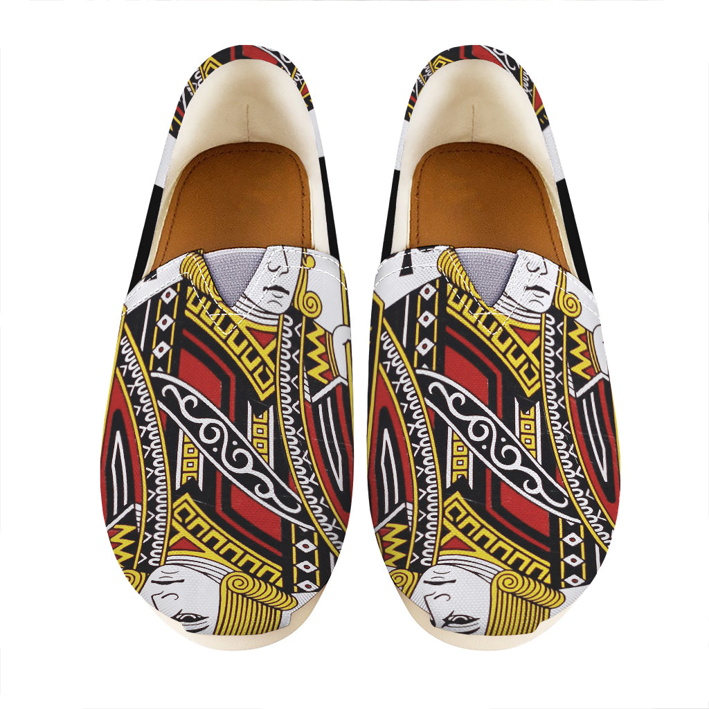 Jack Of Clubs Playing Card Print Casual Shoes