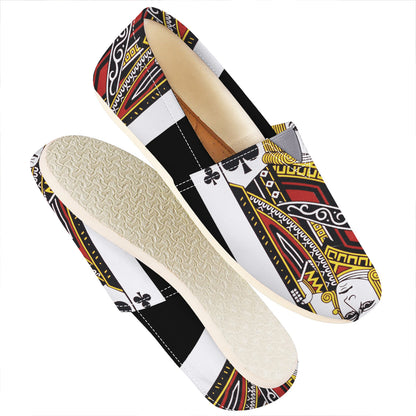 Jack Of Clubs Playing Card Print Casual Shoes