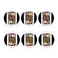 Jack Of Clubs Playing Card Print Coaster Set