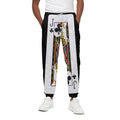 Jack Of Clubs Playing Card Print Cotton Sweatpants