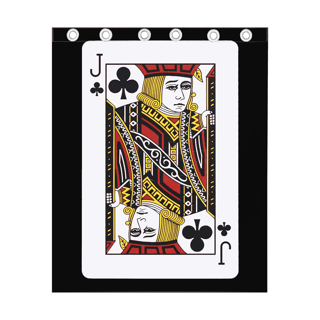 Jack Of Clubs Playing Card Print Curtain