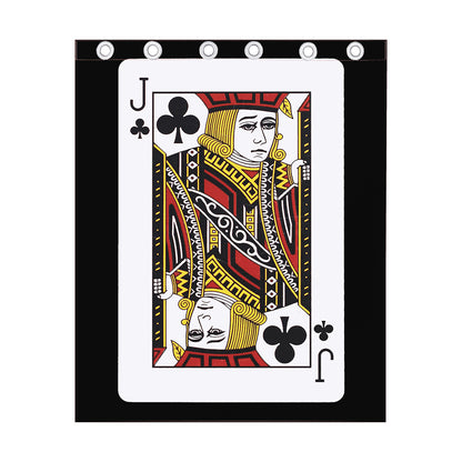 Jack Of Clubs Playing Card Print Curtain