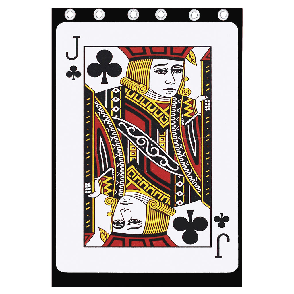 Jack Of Clubs Playing Card Print Curtain