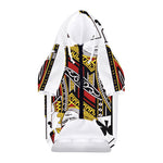 Jack Of Clubs Playing Card Print Dog Zip Up Hoodie