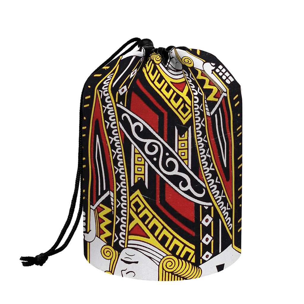Jack Of Clubs Playing Card Print Drawstring Makeup Bag