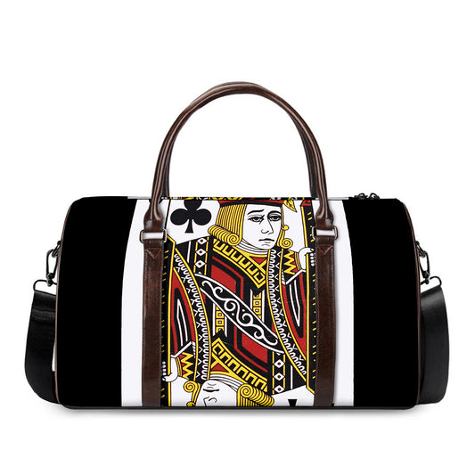 Jack Of Clubs Playing Card Print Duffle Bag