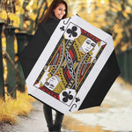 Jack Of Clubs Playing Card Print Foldable Umbrella