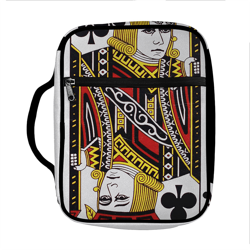 Jack Of Clubs Playing Card Print Front Pocket Bible Bag