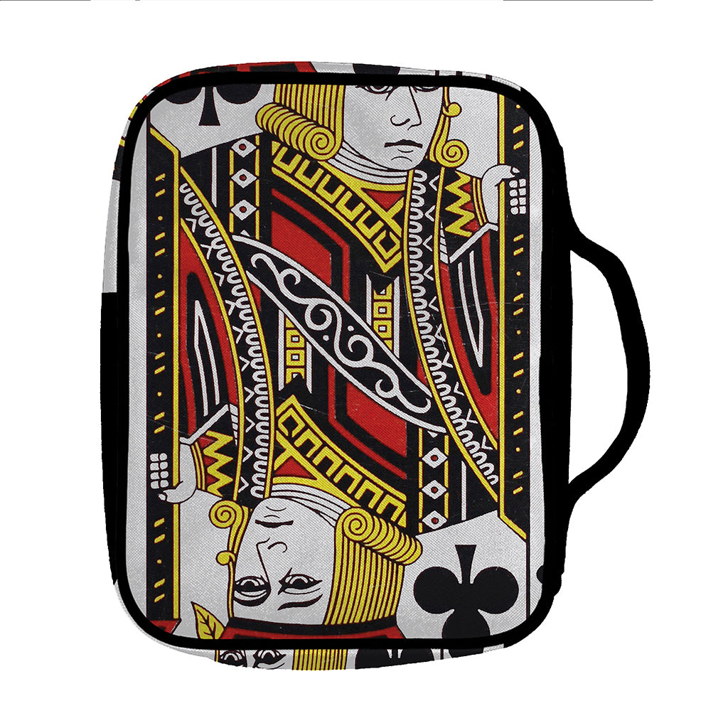 Jack Of Clubs Playing Card Print Front Pocket Bible Bag