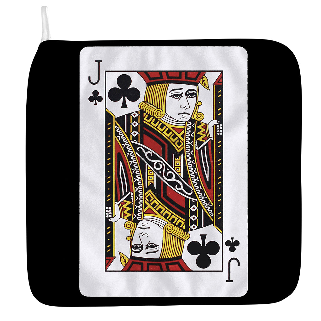 Jack Of Clubs Playing Card Print Hand Towel