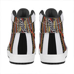 Jack Of Clubs Playing Card Print High Top Leather Sneakers