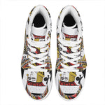 Jack Of Clubs Playing Card Print High Top Leather Sneakers
