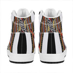Jack Of Clubs Playing Card Print High Top Leather Sneakers