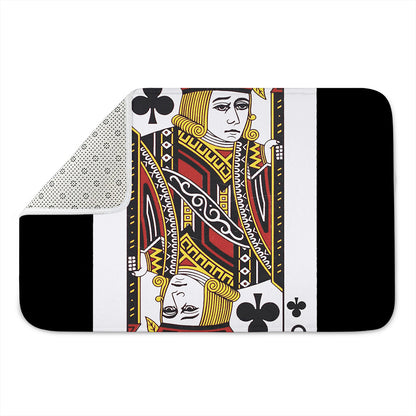 Jack Of Clubs Playing Card Print Indoor Door Mat