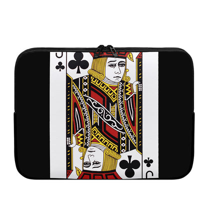 Jack Of Clubs Playing Card Print Laptop Sleeve