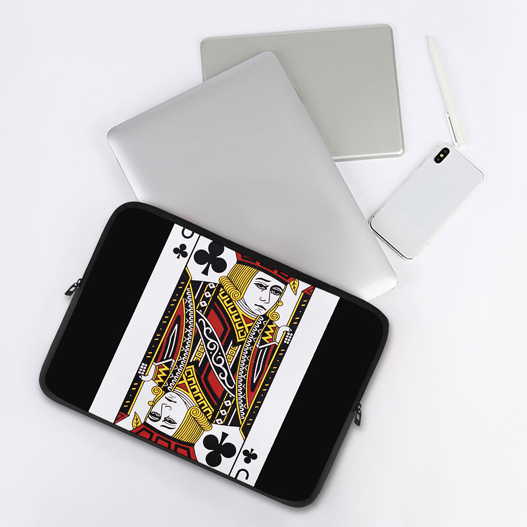 Jack Of Clubs Playing Card Print Laptop Sleeve