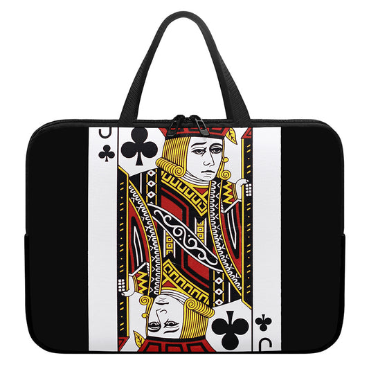 Jack Of Clubs Playing Card Print Laptop Sleeve With Handle