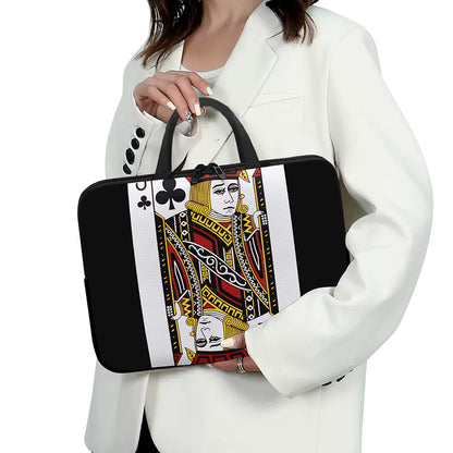 Jack Of Clubs Playing Card Print Laptop Sleeve With Handle