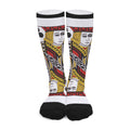 Jack Of Clubs Playing Card Print Long Socks