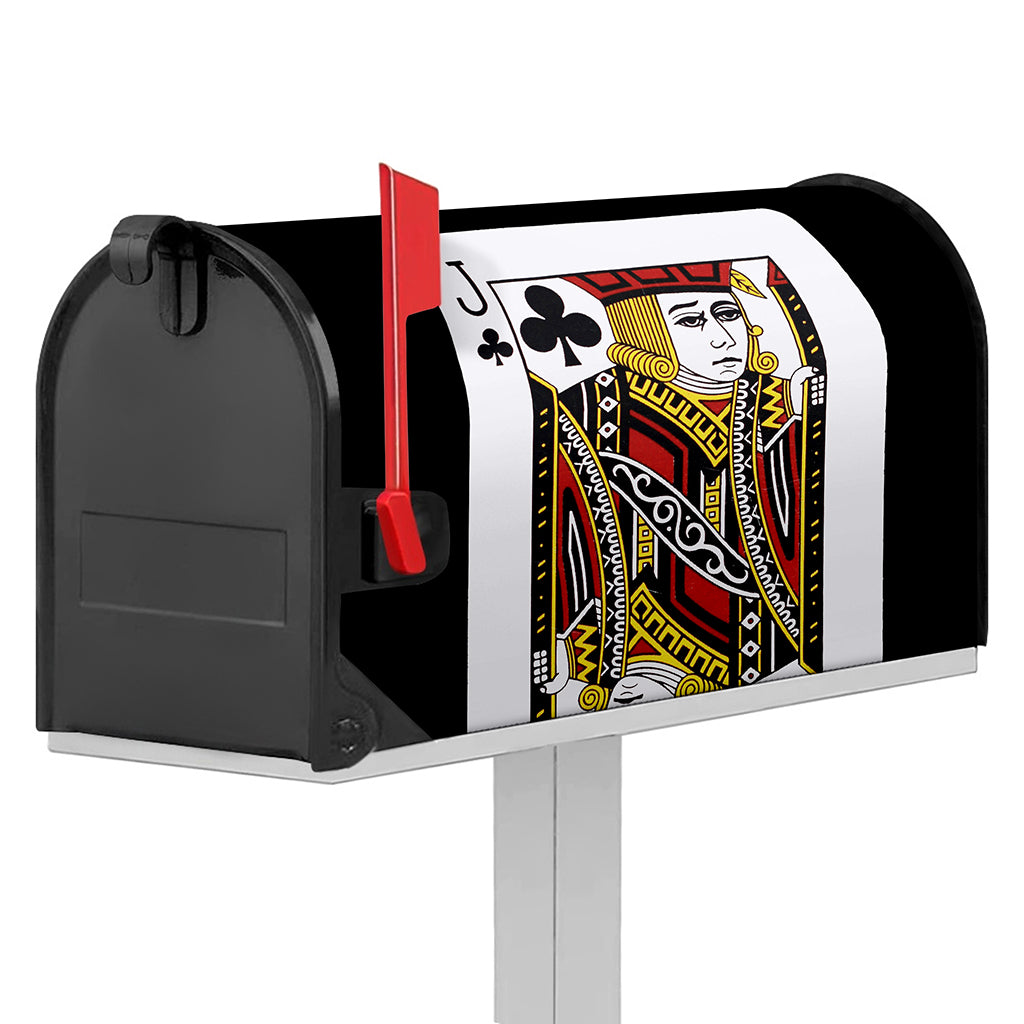 Jack Of Clubs Playing Card Print Mailbox Cover