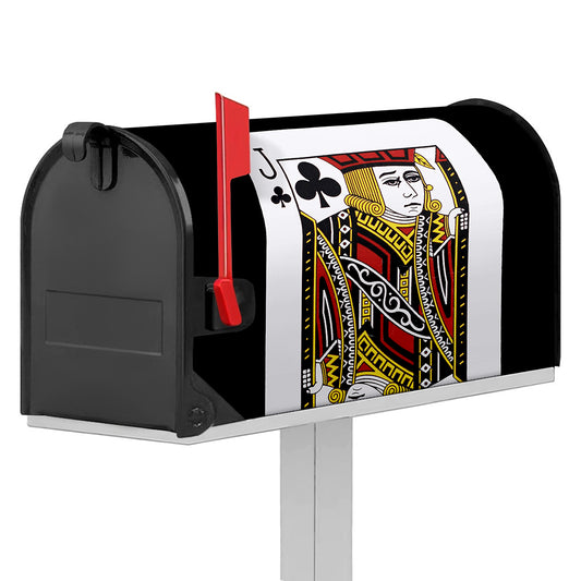 Jack Of Clubs Playing Card Print Mailbox Cover