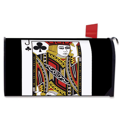 Jack Of Clubs Playing Card Print Mailbox Cover
