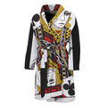 Jack Of Clubs Playing Card Print Men's Bathrobe